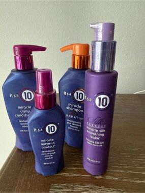 Purple Miracle Hair Care Bundle - Shampoo, Conditioner & Leave-In